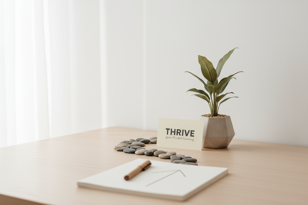 Thive - grow mindset coaching - realistic and minimalisistic