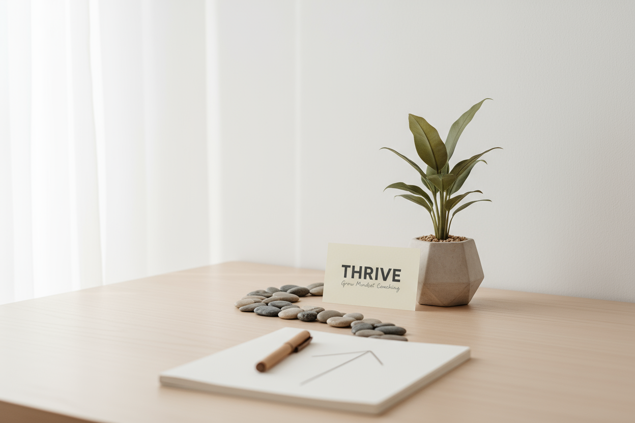 Thive - grow mindset coaching - realistic and minimalisistic